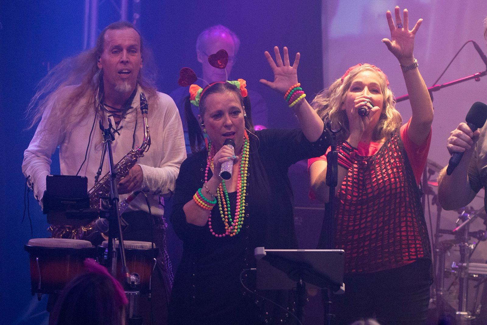 So True band on stage delivering their 80s Party Night